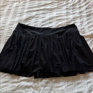 Athleta Black Pleated Mini Skirt